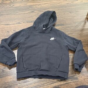 Nike Charcoal Hoodie with White Logo